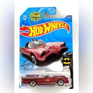 NIB! 2025 Hot Wheels 3/5 Batman Red TV Series Batmobile